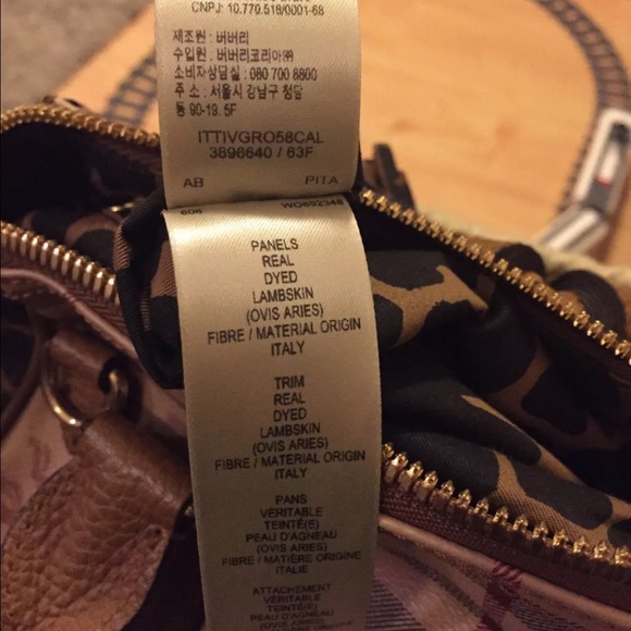 Burberry Camel Haymarket Blaze Satchel - Picture 8 of 8