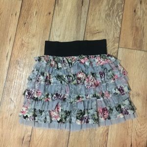 Floral Ruffle Skirt