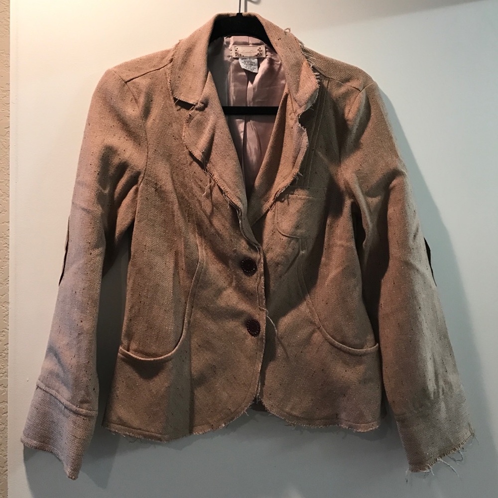 Distressed Blazer Jacket G1