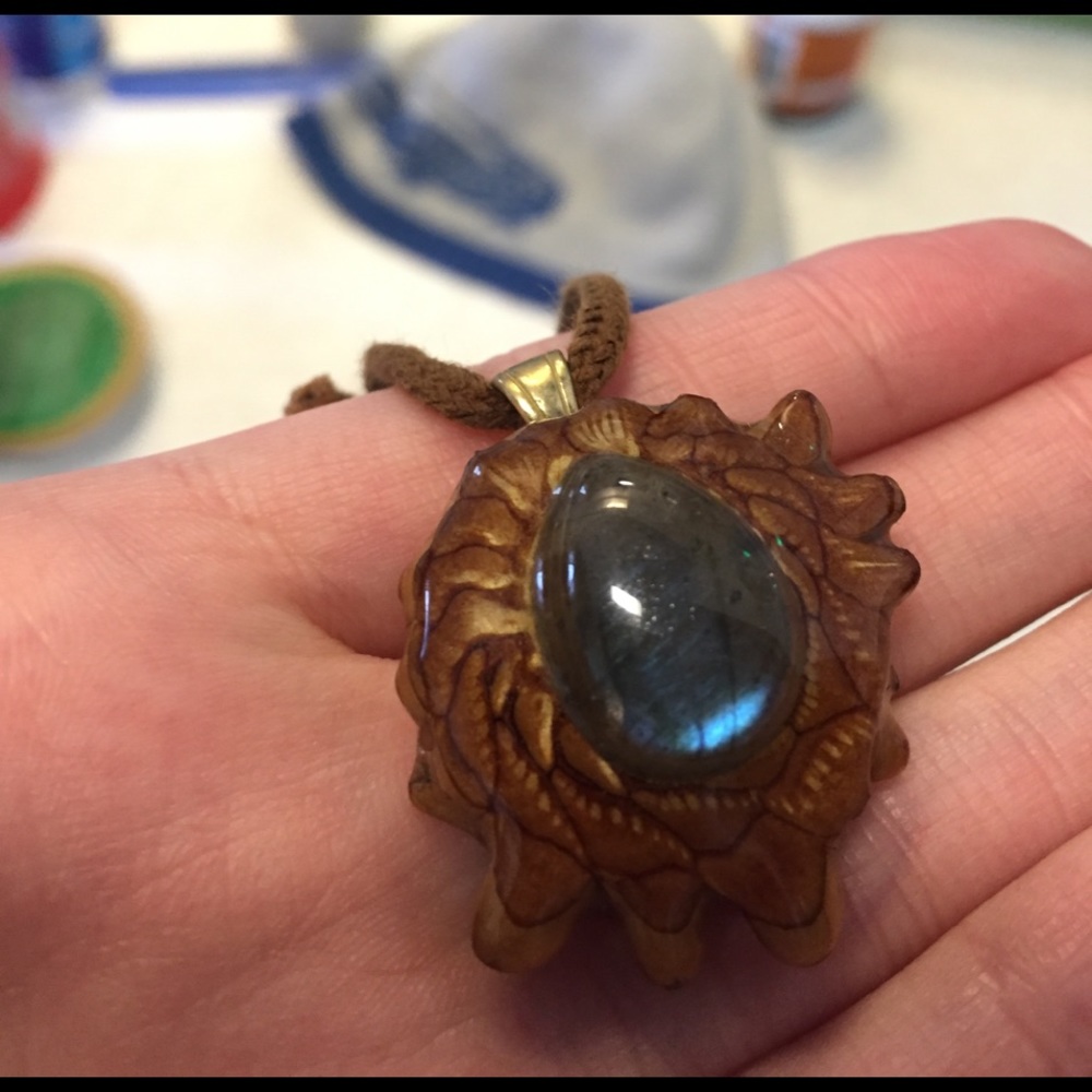Labradorite third eye pinecone