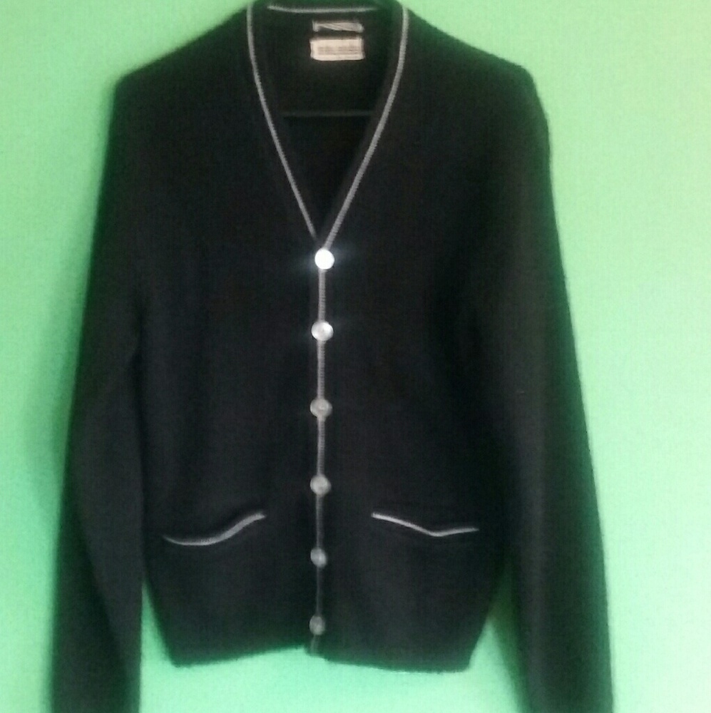 vintage black cardigan