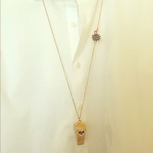 Betsey Johnson whistle necklace