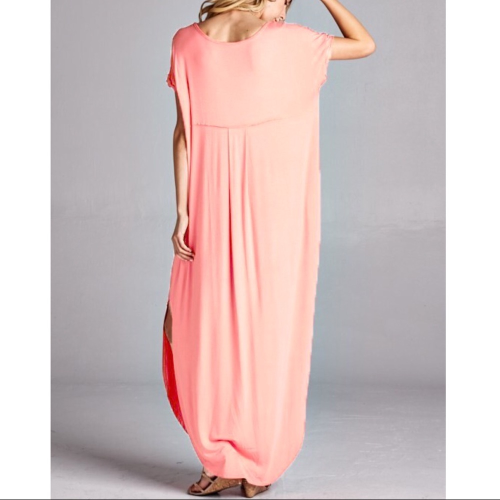 CHARLIZE solid boho dress - NAVY - Picture 4 of 4