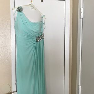 Aqua formal dress