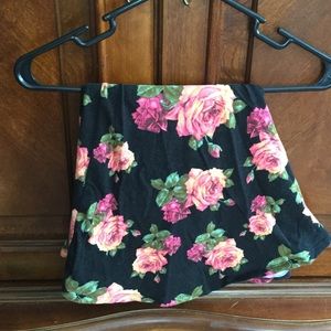 Floral skater skirt.