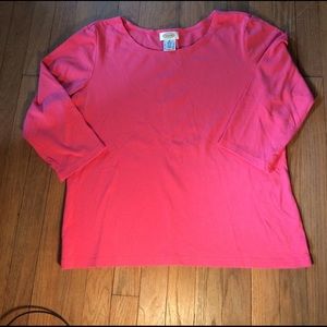 Talbots Pink Top for Spring XL