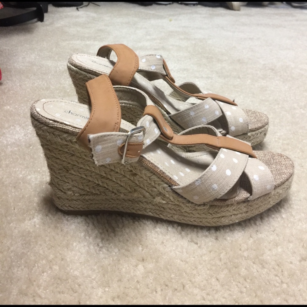 Charming Charlie wedges. Worn once