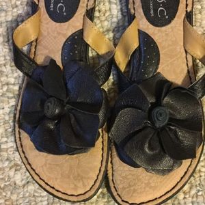 B.O.C. Born Concept -comfy, black flip flops