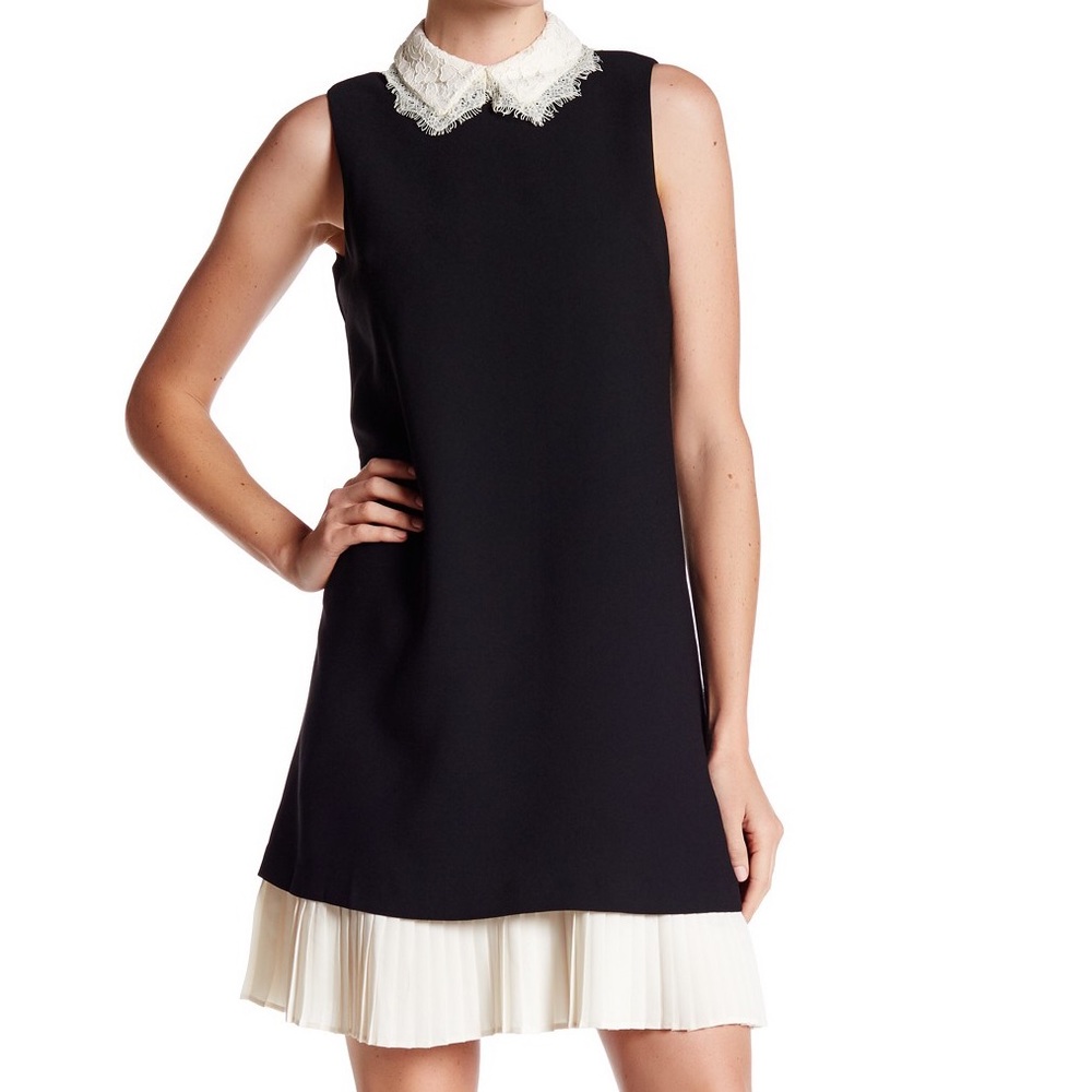 Lace Collar Shift Dress
