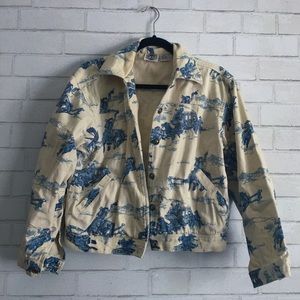 Vintage ROD'S white denim jacket - western images
