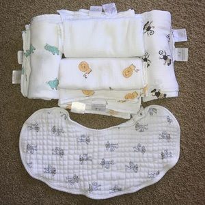 aden + anais Blankets and Burpy Bib