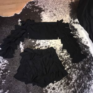 Two piece akira short and top size small