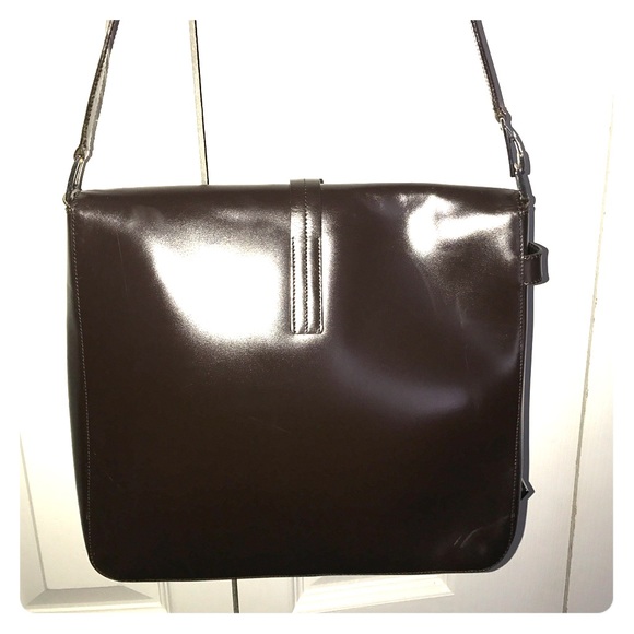 Trussardi dark brown leather handbag - Picture 2 of 8