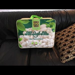 100% Authentic Silk set. 4 piece Queen Bed Set.