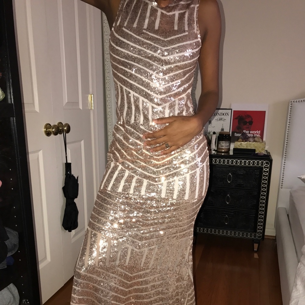 Rose Gold Sequence Dress