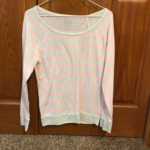Pink & gray long sleeved tshirt