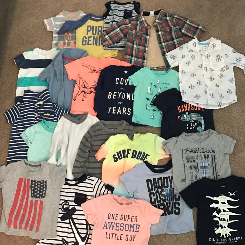 3 months through 6 mo shirts last 2 pic 12 mo