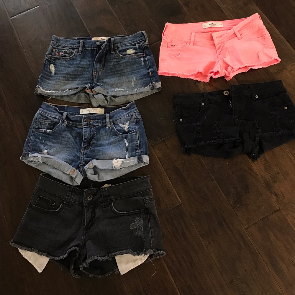 Shorts jean shorts Blue/Black/orange