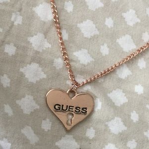 Guess heart necklace.