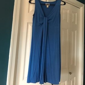 Blue sleeveless dress