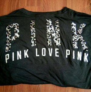 VS Pink Cheetah/Leopard Bling Top