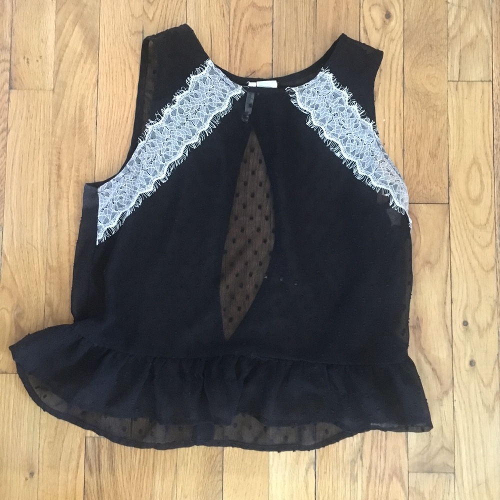 Black sheer top