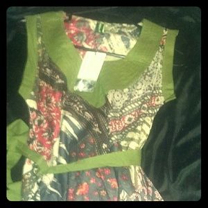 Sacred Deeds size small  NWT Multi- Pattern dress