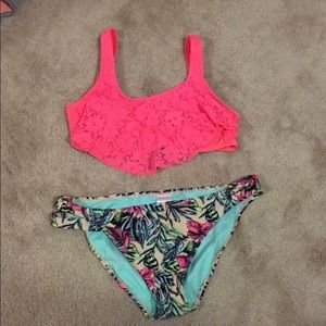 Mesh top bikini