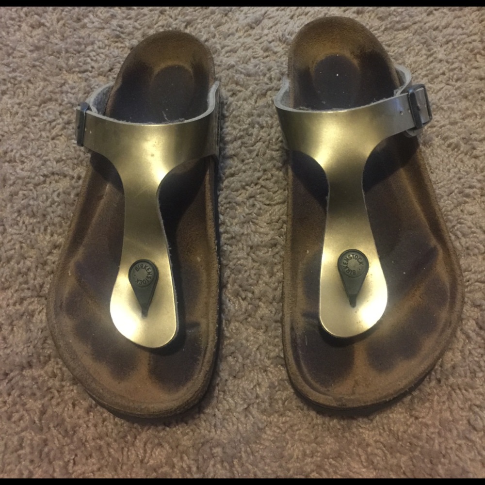 Gold Birkenstock