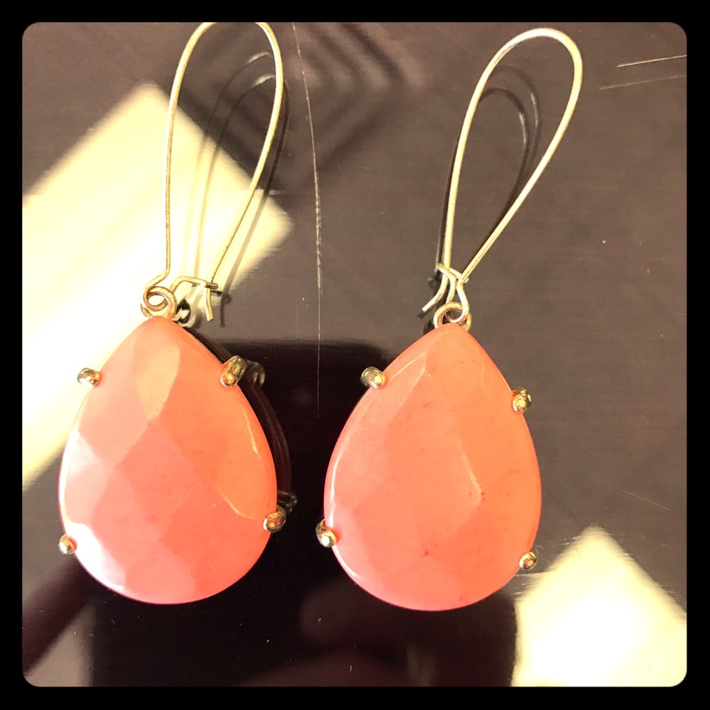 Kendra Scott Gold Earrings in Tangerine