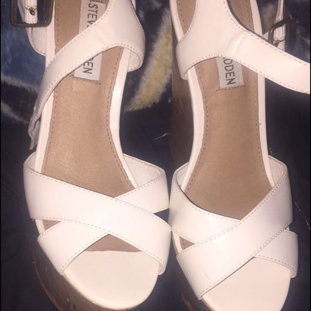 Steve Madden cork wedges