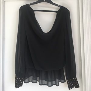 Black top with open back