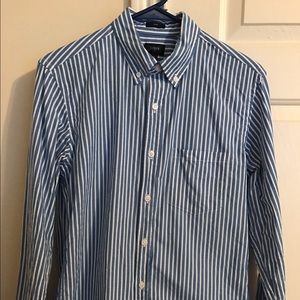 J. Crew Men's-style slim striped button down