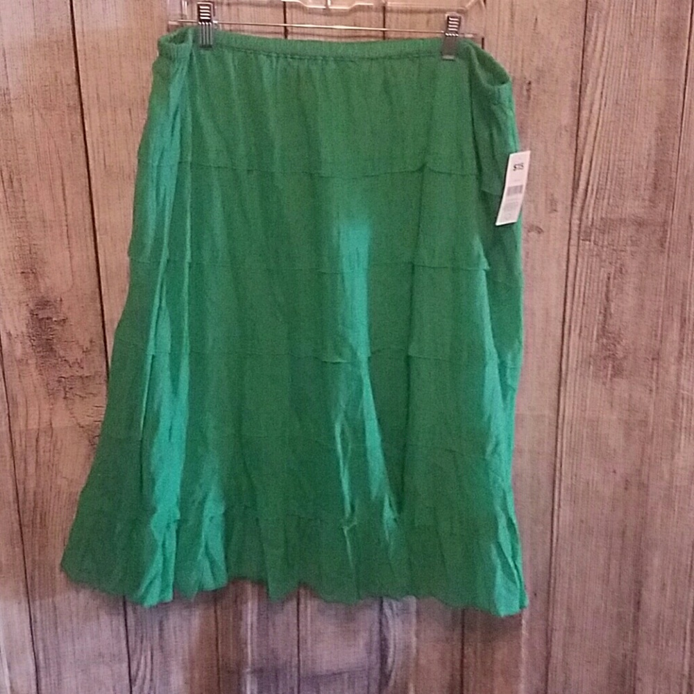 Green skirt