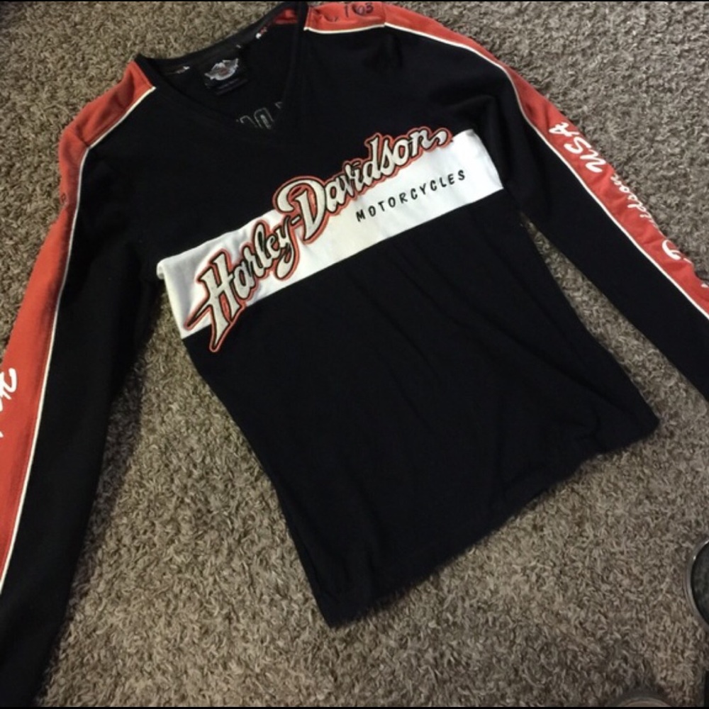 Vintage Harley Davidson long sleeve riding shirt