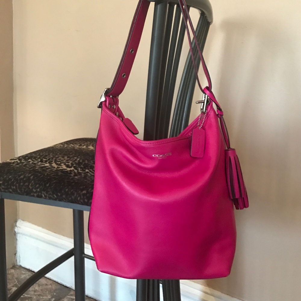 Coach Leather Legacy Duffle with Tassels