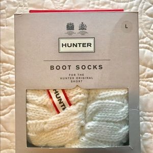 Hunter cable knit boot socks