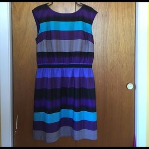 LOFT Striped Dress L