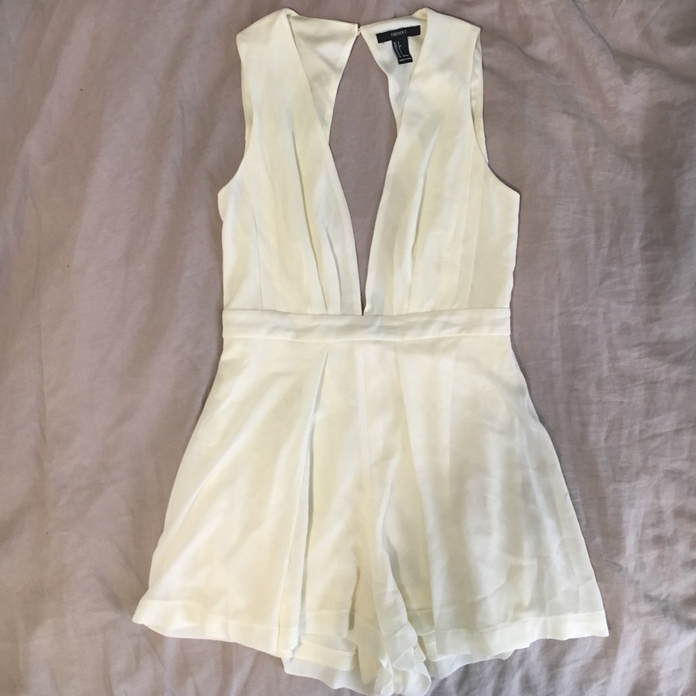 White/Cream-ish Romper