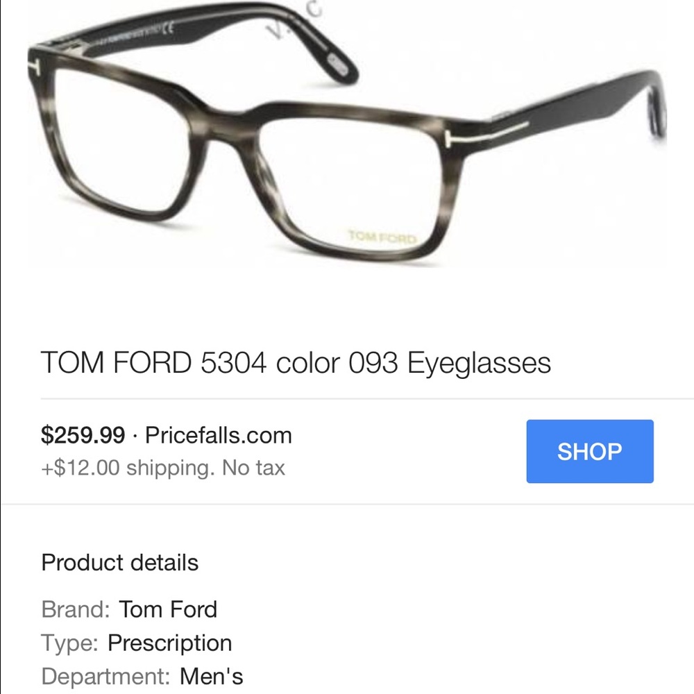 Stylish TOM FORD eyeglasses