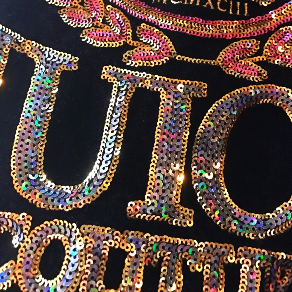 Juicy Couture Black Sequin Hoodie - Picture 6 of 6