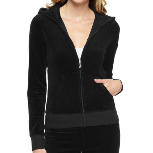 Juicy Couture Black Sequin Hoodie - Picture 2 of 6