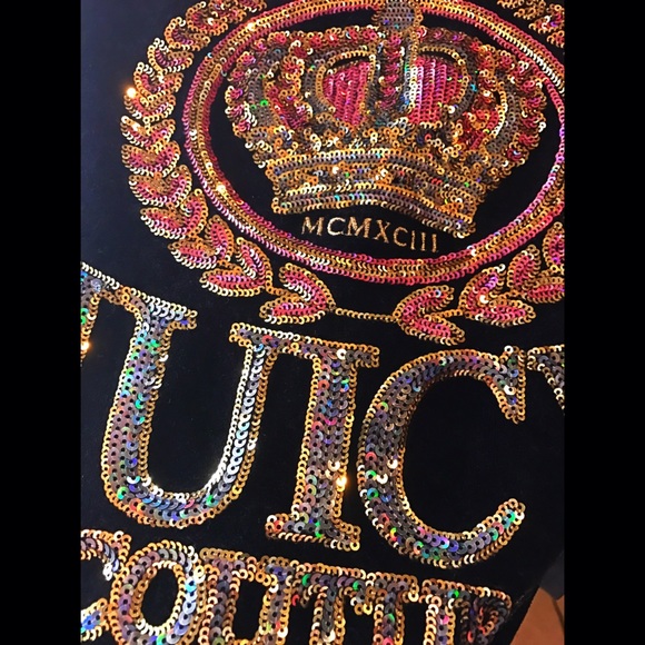 Juicy Couture Black Sequin Hoodie - Picture 4 of 6