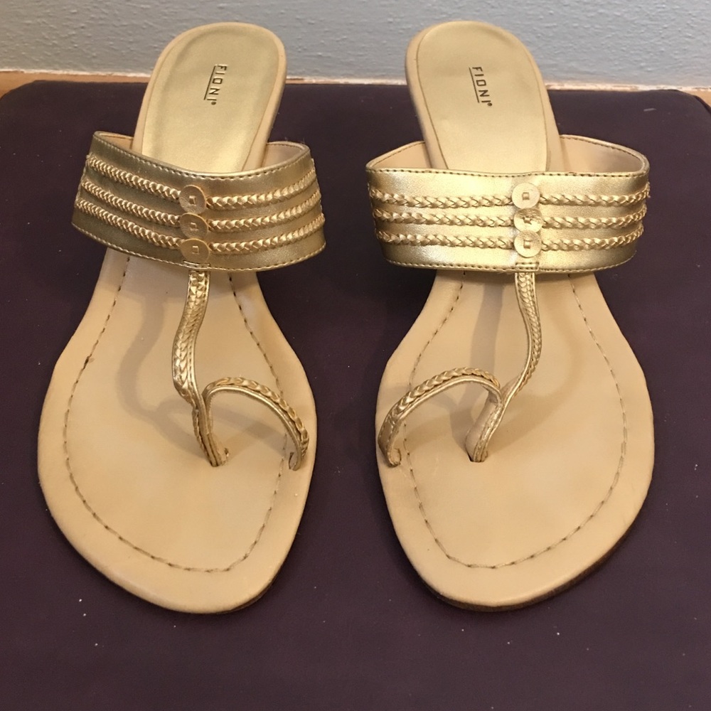 Fiona Gold Sandals