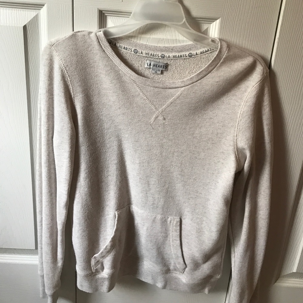 Long sleeve crew neck shirt LA hearts (PacSun)