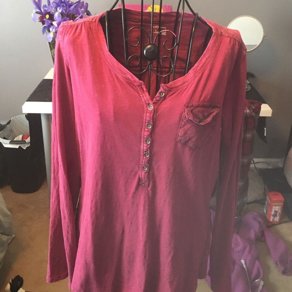 RuffHewn long sleeve magenta