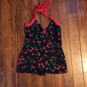 Pinup Girl Clothing Retro Cherry Swimsuit