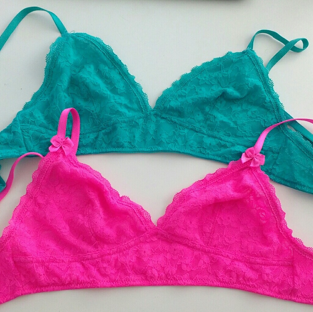 Teal & Hot Pink Bralette