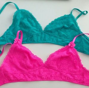 Teal & Hot Pink Bralette