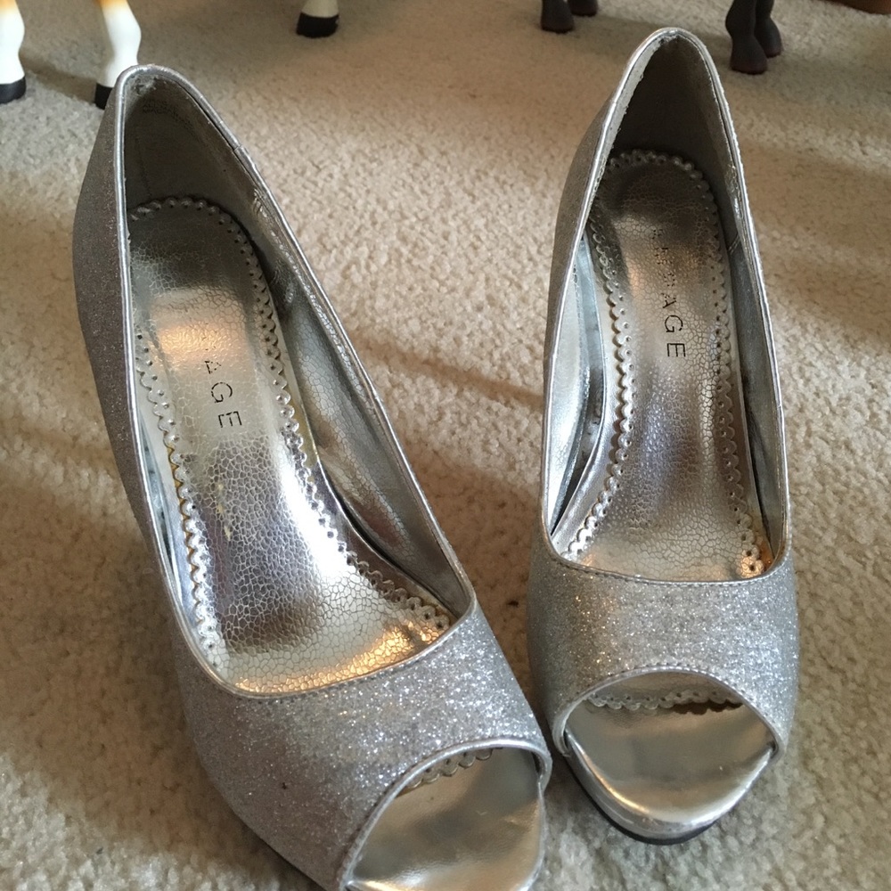 Glitter high heels